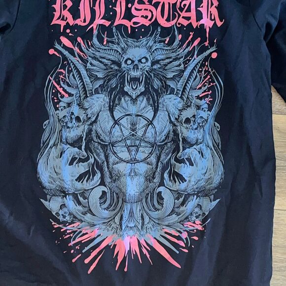 Killstar 9th Gate Rob Zombie Graphic Long Sleeve T-Shirt Men's Size 2XL Black - Picture 3 of 7